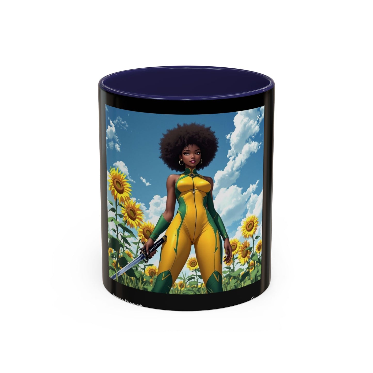 Empowering Sunflower Art Coffee Mug - 11oz & 15oz