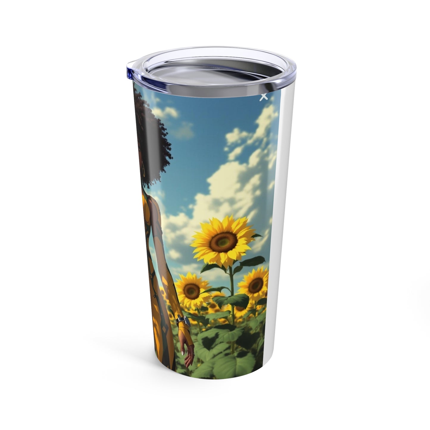 Stylish Sunflower Tumbler, Floral Travel Mug, Cute Insulated Drinkware for Outdoor Lovers, Gift for Nature Lovers, Summer Accessory