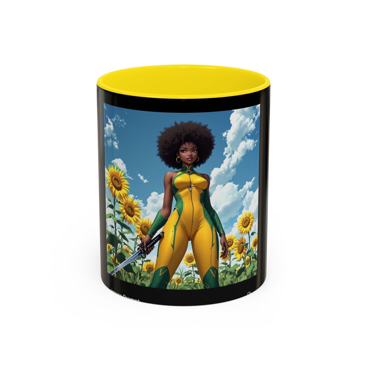 Empowering Sunflower Art Coffee Mug - 11oz & 15oz