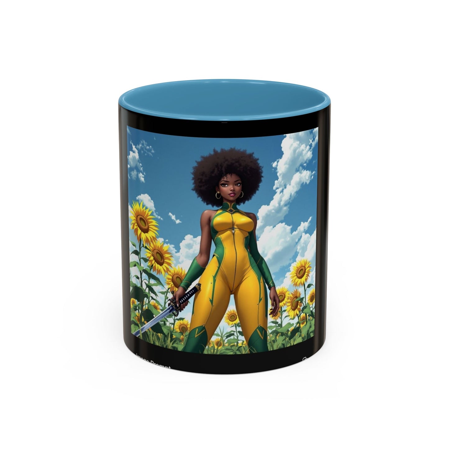 Empowering Sunflower Art Coffee Mug - 11oz & 15oz
