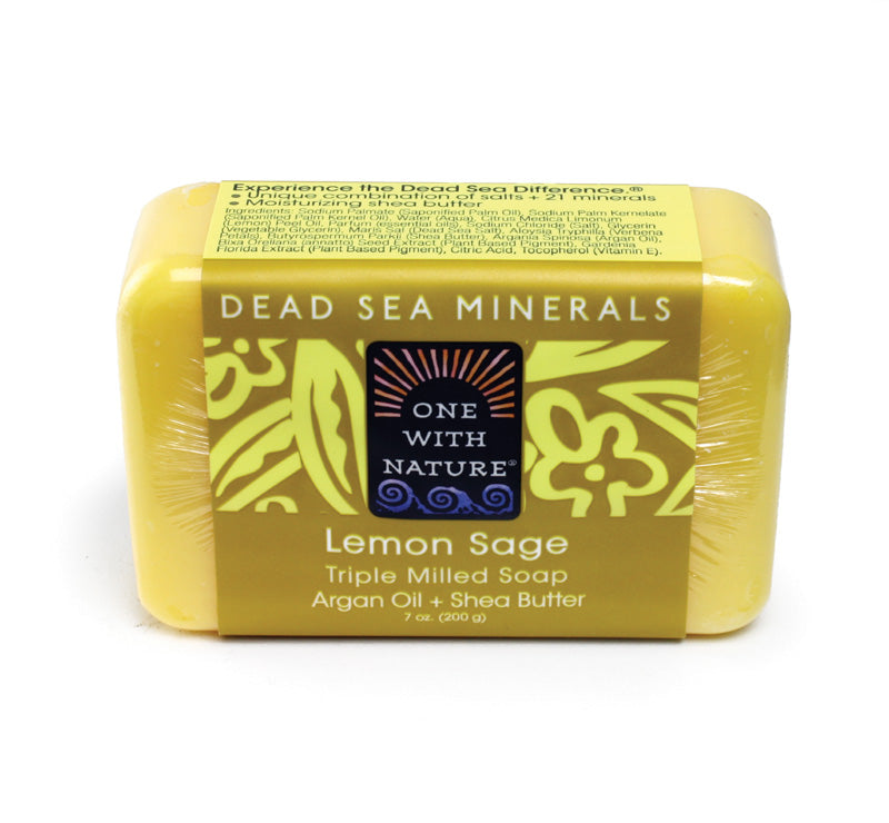 One with Nature Lemon Sage & Argan Soap