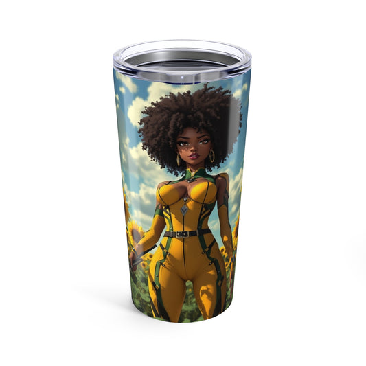 Stylish Sunflower Tumbler, Floral Travel Mug, Cute Insulated Drinkware for Outdoor Lovers, Gift for Nature Lovers, Summer Accessory