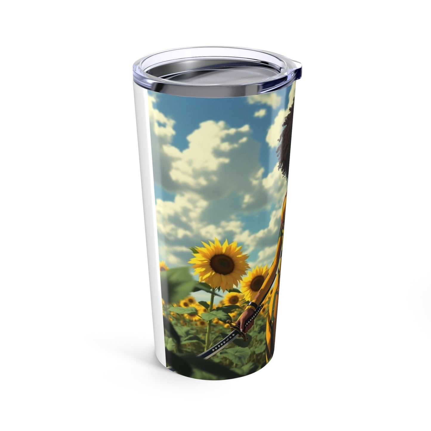Stylish Sunflower Tumbler, Floral Travel Mug, Cute Insulated Drinkware for Outdoor Lovers, Gift for Nature Lovers, Summer Accessory