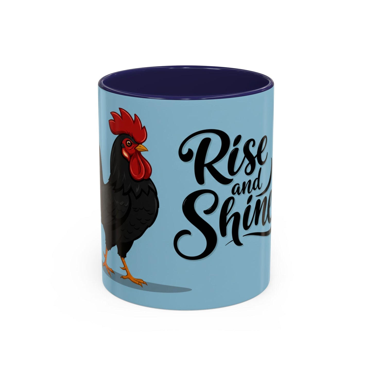 Rise and Shine Rooster Coffee Mug - Motivational Accent Mug for Coffee Lovers
