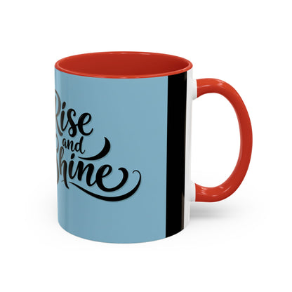 Rise and Shine Rooster Coffee Mug - Motivational Accent Mug for Coffee Lovers