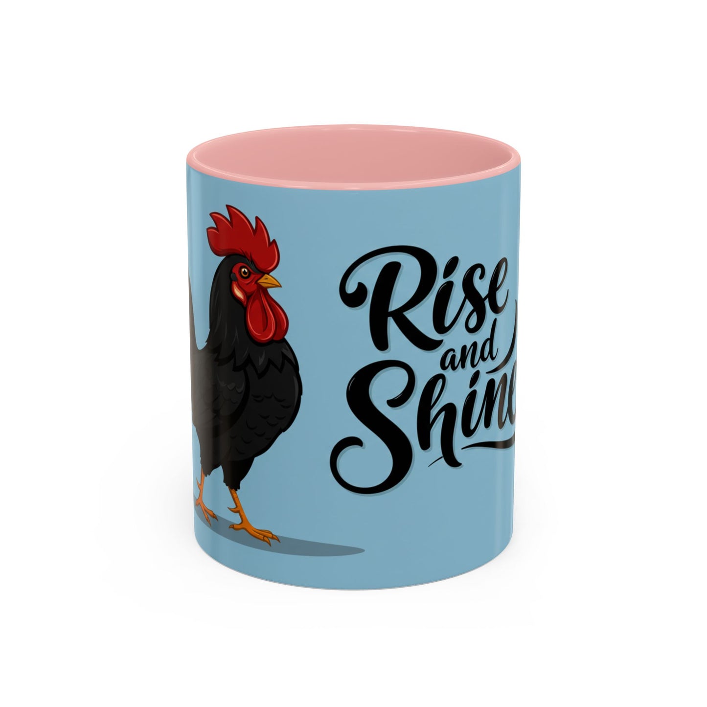 Rise and Shine Rooster Coffee Mug - Motivational Accent Mug for Coffee Lovers