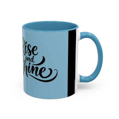 Rise and Shine Rooster Coffee Mug - Motivational Accent Mug for Coffee Lovers
