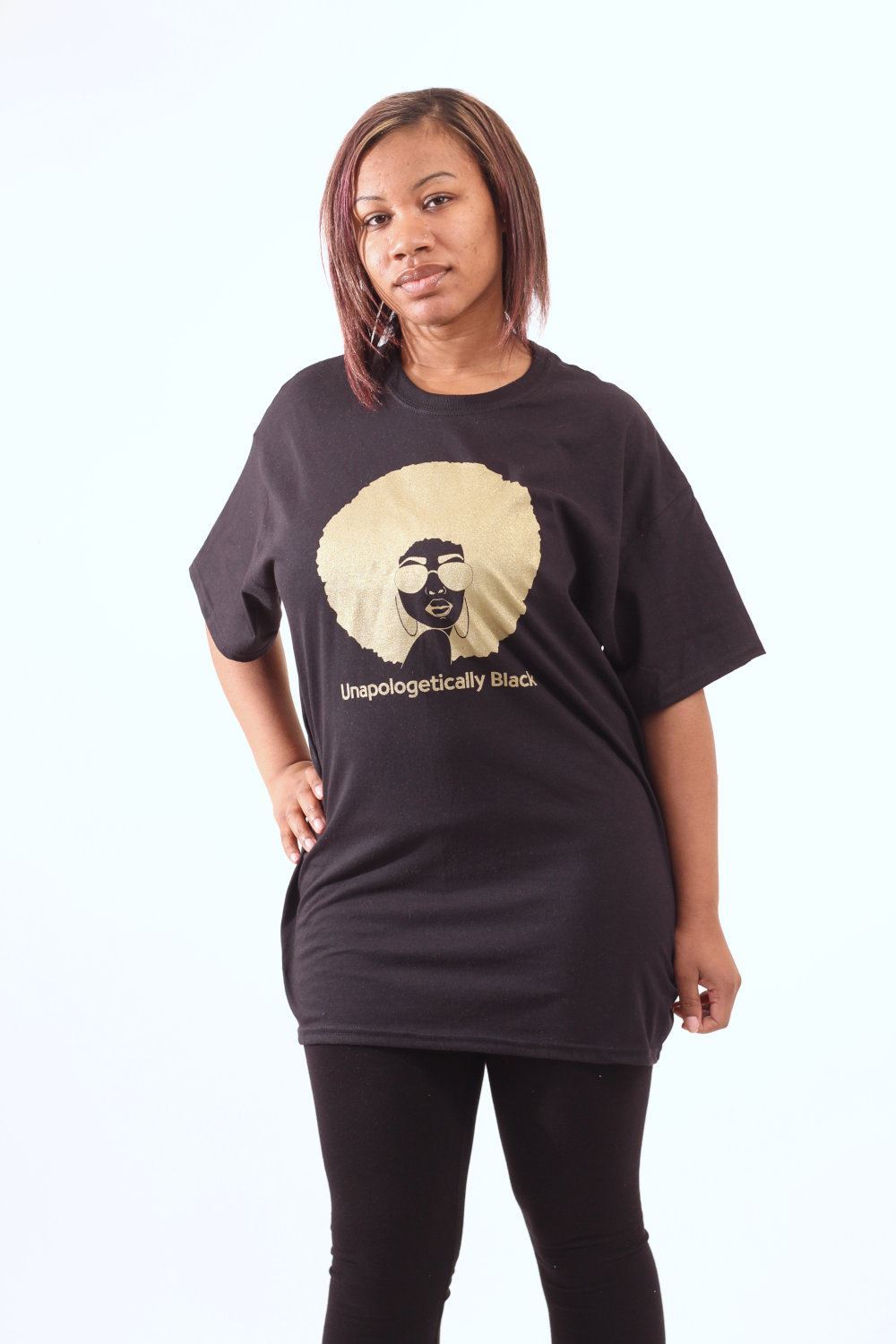 Unapologetically Black T-Shirt Black/Gold